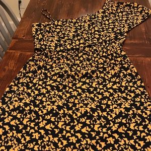 One shoulder sundress (Navy blue)